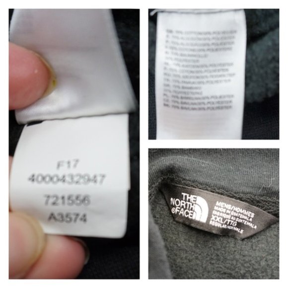 THE NORTH FACE Mens XXL BLACK PULLOVER HOODIE 3M REFLECTIVE PRINT LOGO GRAPHIC - Picture 10 of 12